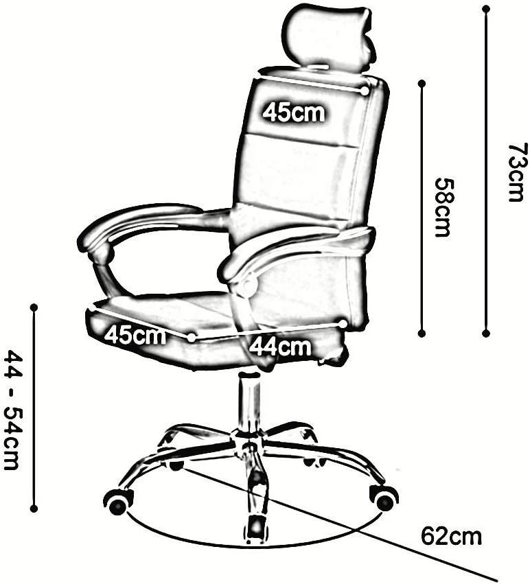 Swivel Office Chair, PU Reinforce Boss Chair High Back Swivel Office Chair Reclining Computer Chair Lifting Seats Game Chair, White/Black Task Chair (Color : White, Size : with footrest) Swivel Office Chair, PU Reinforce Boss Chair High Back Swivel Office Chair Reclining Computer Chair Lifting Seats Game Chair, White/Black Task Chair (Color : White, Size : with footrest)