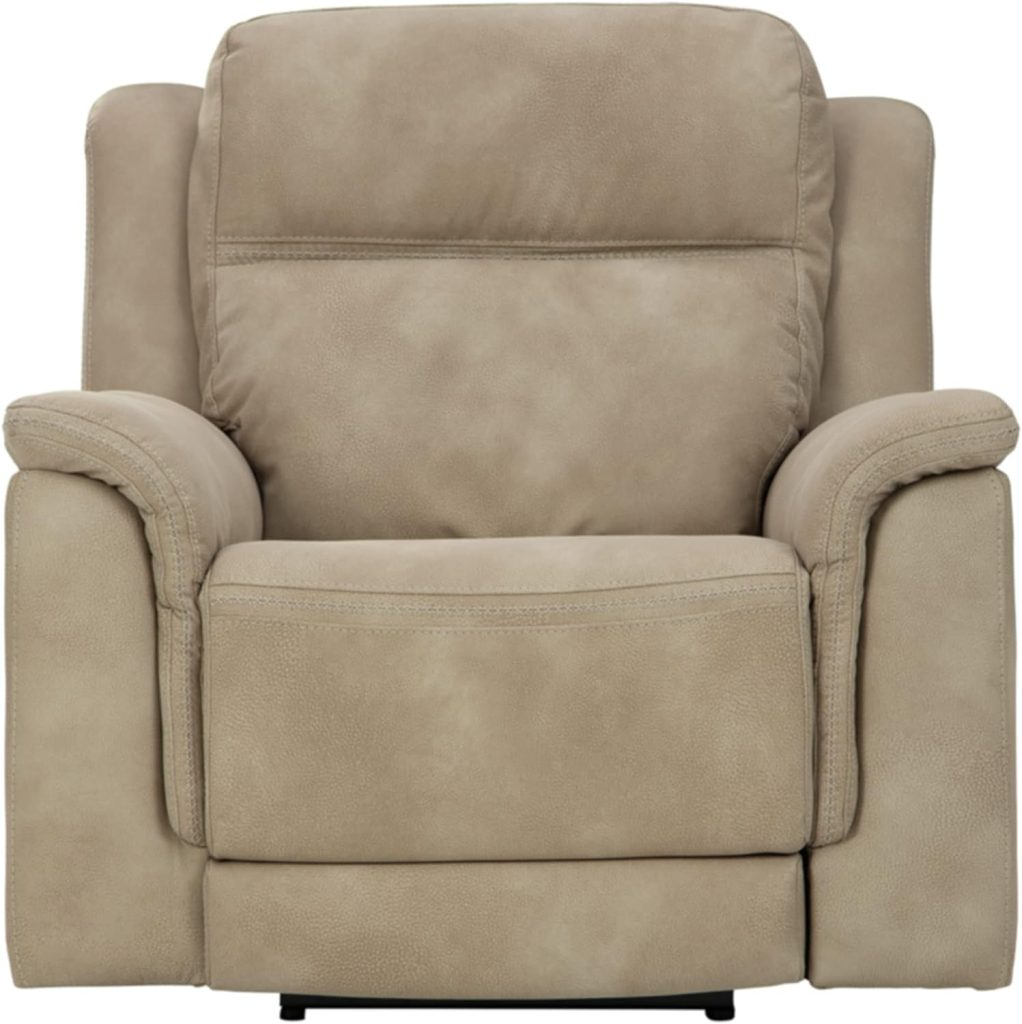 Signature Design by Ashley Next-Gen DuraPella Power Recliner with Adjustable Headrest, Sand  Next-Gen DuraPella Love Seats, Sand