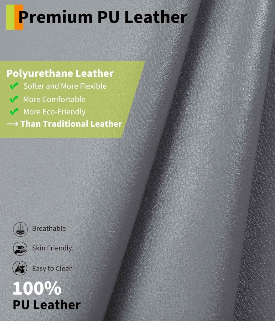 GarveeHome Power Lift Recliner Chair - Heat and Massage, Faux PU Electric Lift Recliner for Elderly  Mobility Impaired, Adjustable Back and Legs, Heavy Duty Lift Chair for Seniors