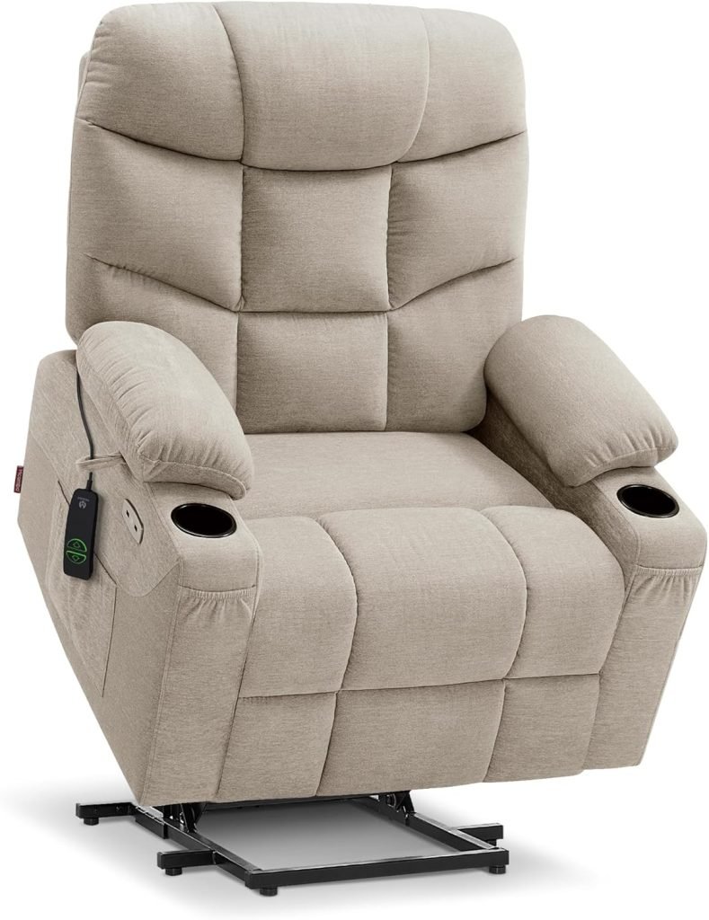 MCombo Power Lift Recliner Chair with Extended Footrest for Elderly People, Fabric 7287 (Navy Blue, Medium) MCombo Power Lift Recliner Chair with Extended Footrest for Elderly People, Fabric 7287 (Navy Blue, Medium)