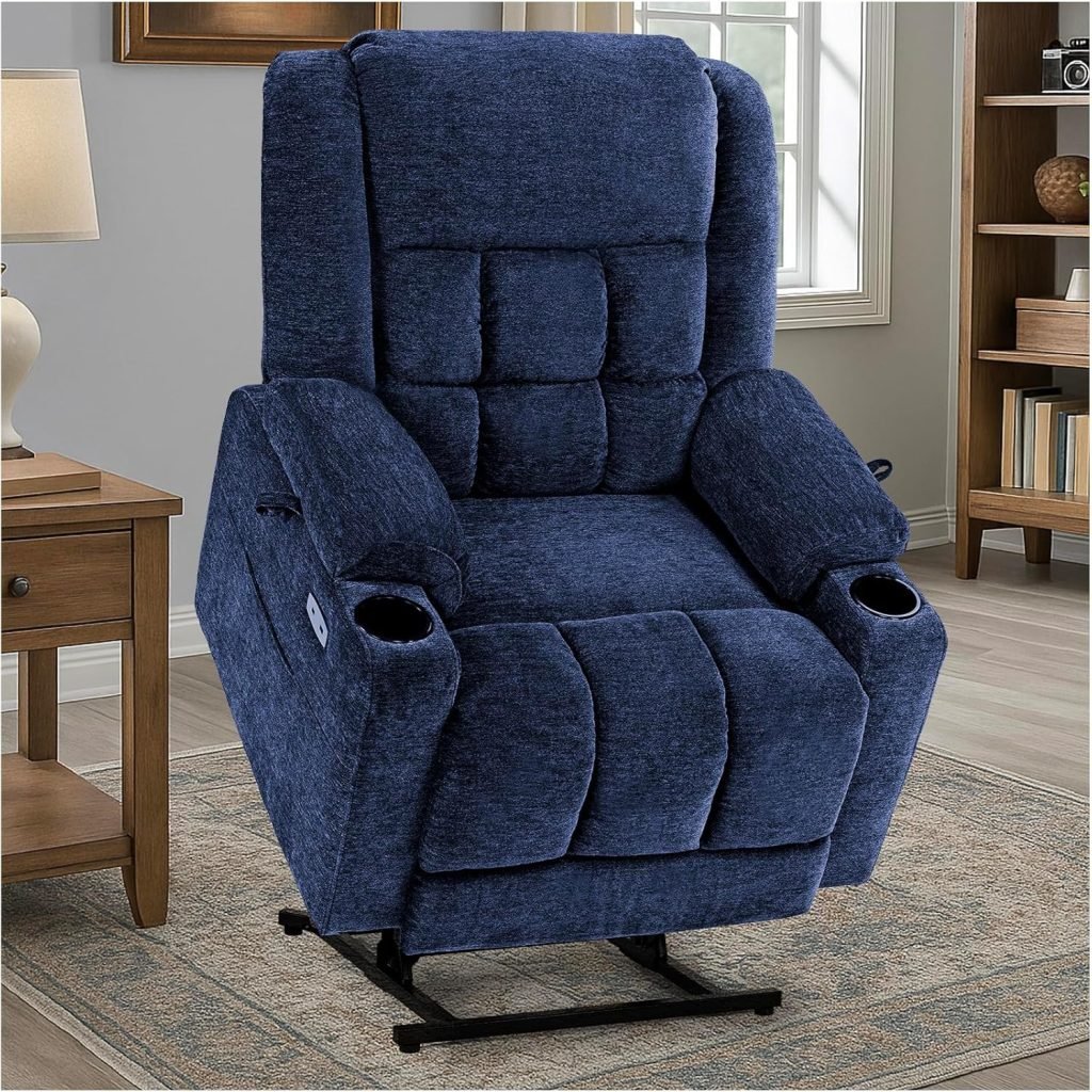 EONIX Dual Motor Lay Flat Power Lift Recliner Chair for Elderly, Electric Recliner Lift Chair for Adults with Heat and Massage, Cup Holders, 400lbs Heavy Duty, SLRY014062, Coffee EONIX Dual Motor Lay Flat Power Lift Recliner Chair for Elderly, Electric Recliner Lift Chair for Adults with Heat and Massage, Cup Holders, 400lbs Heavy Duty, SLRY014062, Coffee