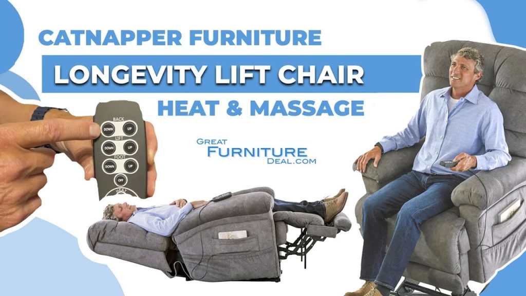 Lay Flat Lift Chair w/ Dual Motors, Heat Massage. Perfect for Taller people - Catnapper Longevity Lay Flat Lift Chair w/ Dual Motors, Heat Massage. Perfect for Taller people - Catnapper Longevity