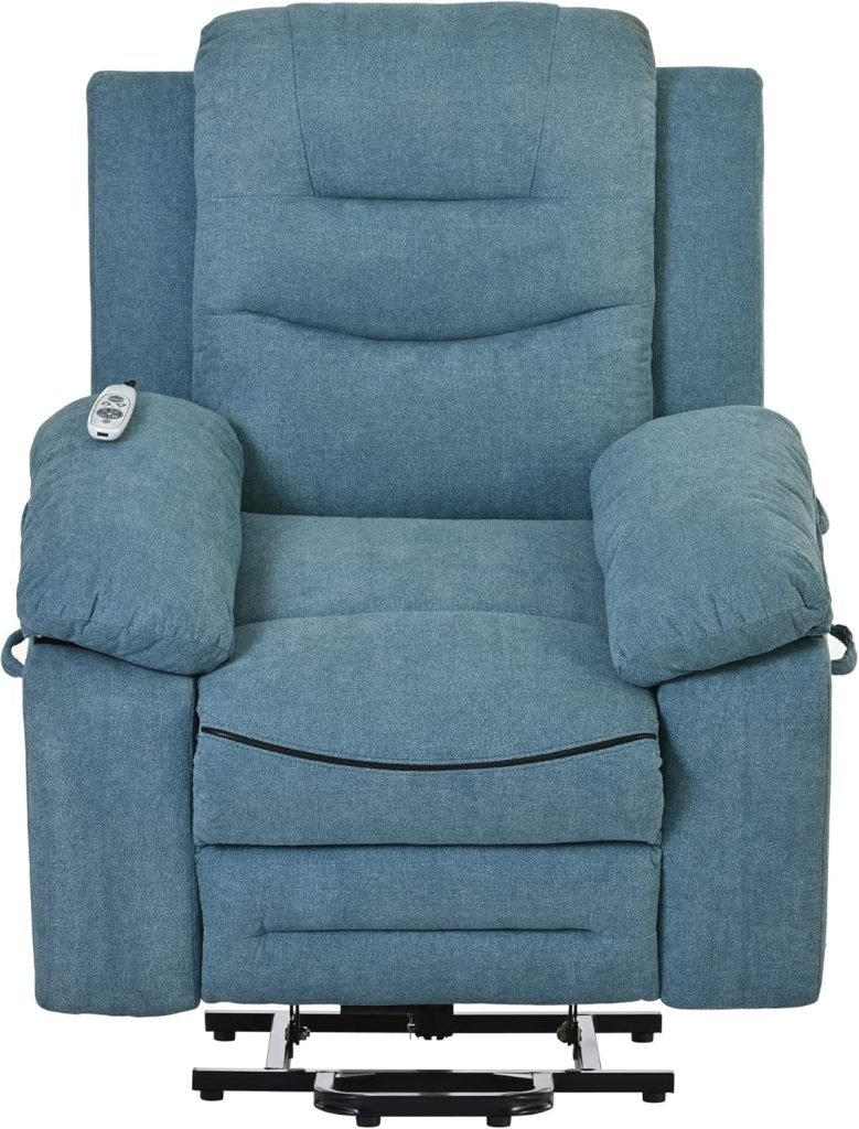 Merax Massage Recliner,Power Lift Chair for Elderly with Adjustable Massage and Heating Function,Recliner Chair with Infinite Position and Side Pocket for Living Room,Blue Merax Massage Recliner,Power Lift Chair for Elderly with Adjustable Massage and Heating Function,Recliner Chair with Infinite Position and Side Pocket for Living Room,Blue