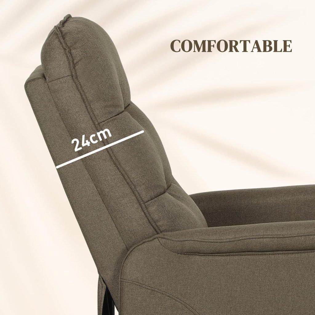 HOMCOM Power Lift Recliner Chair for Elderly, Fabric Lift Chair Sofa with Remote Control, Side Pockets, Pocket Spring, Tufted Back, Quick Assembly, Brown HOMCOM Power Lift Recliner Chair for Elderly, Fabric Lift Chair Sofa with Remote Control, Side Pockets, Pocket Spring, Tufted Back, Quick Assembly, Brown