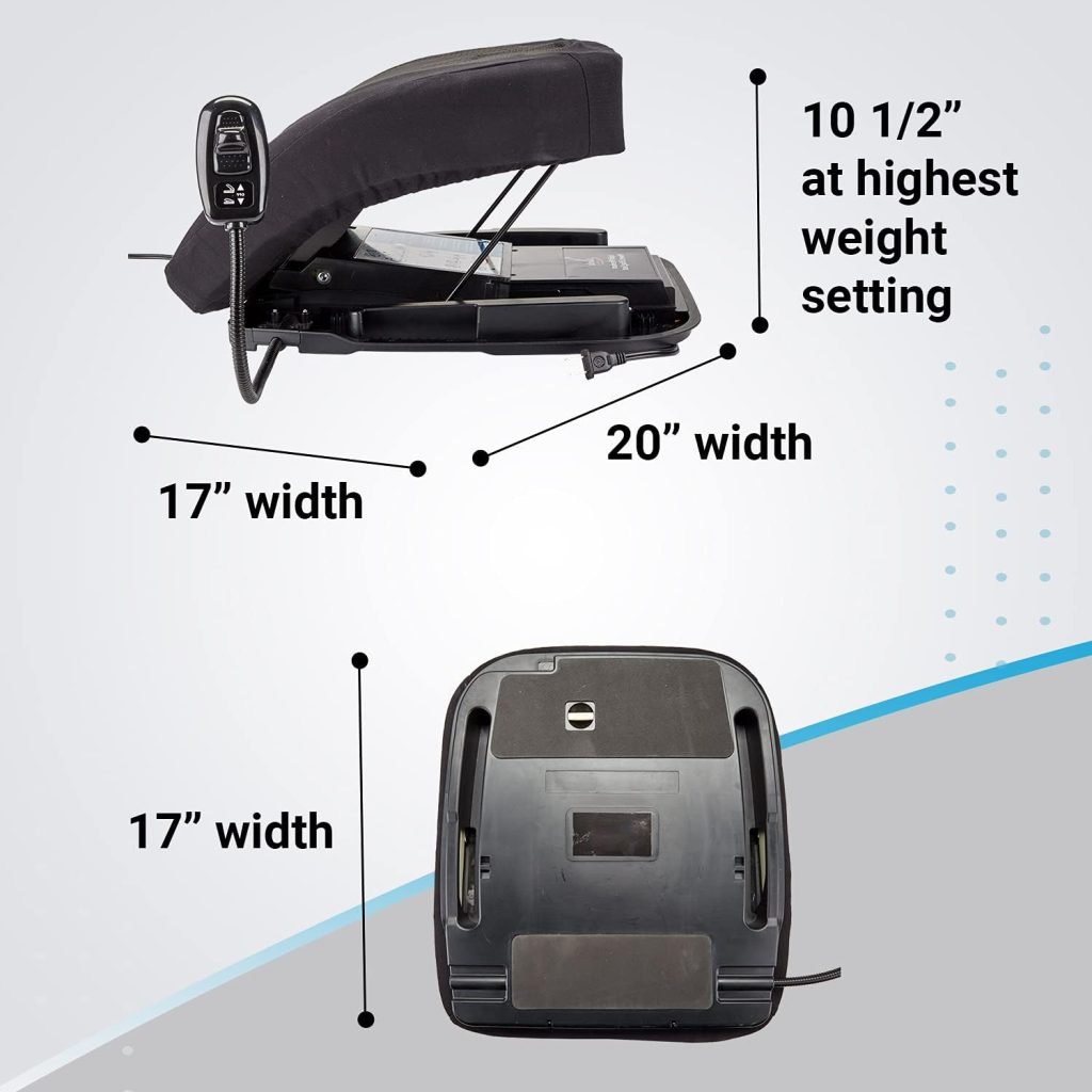 Premium Electric Lifting Cushion v2 by SB. Powerful Motor to Assist in Standing - Chair Lift Device – Easy Setup, Simple to Use - Power Seat for 100% Sit-to-Stand Lift Supports up to lbs