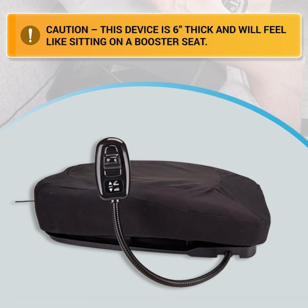 Premium Electric Lifting Cushion v2 by SB. Powerful Motor to Assist in Standing - Chair Lift Device – Easy Setup, Simple to Use - Power Seat for 100% Sit-to-Stand Lift Supports up to lbs
