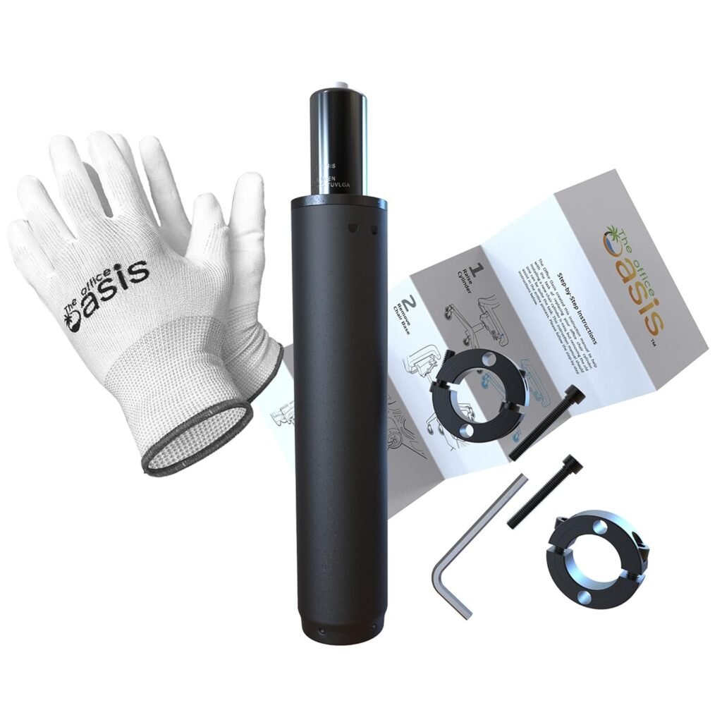 Office Chair Cylinder Replacement with Removal Tool (As Seen On PBS) - Heavy Duty Pneumatic Gas Lift Piston for Desk Chairs and Gaming Chairs - Universal Fit Office Chair Cylinder Replacement with Removal Tool (As Seen On PBS) - Heavy Duty Pneumatic Gas Lift Piston for Desk Chairs and Gaming Chairs - Universal Fit