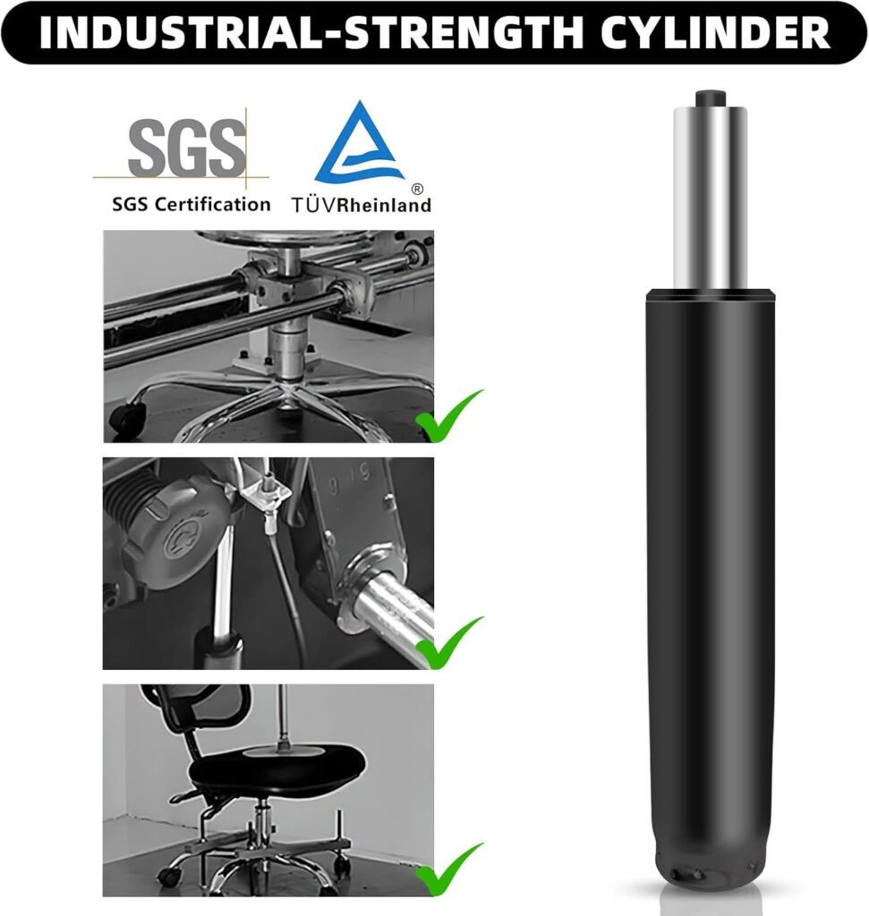 Omyoffice 5.5 inch Office Chair Gas Lift Cylinder-Office Chair Replacement Parts,Universal Size Fits Most Chairs,Heavy Duty Gas Lift Hydraulic/Pneumatic Piston(Black) Omyoffice 5.5 inch Office Chair Gas Lift Cylinder-Office Chair Replacement Parts,Universal Size Fits Most Chairs,Heavy Duty Gas Lift Hydraulic/Pneumatic Piston(Black)